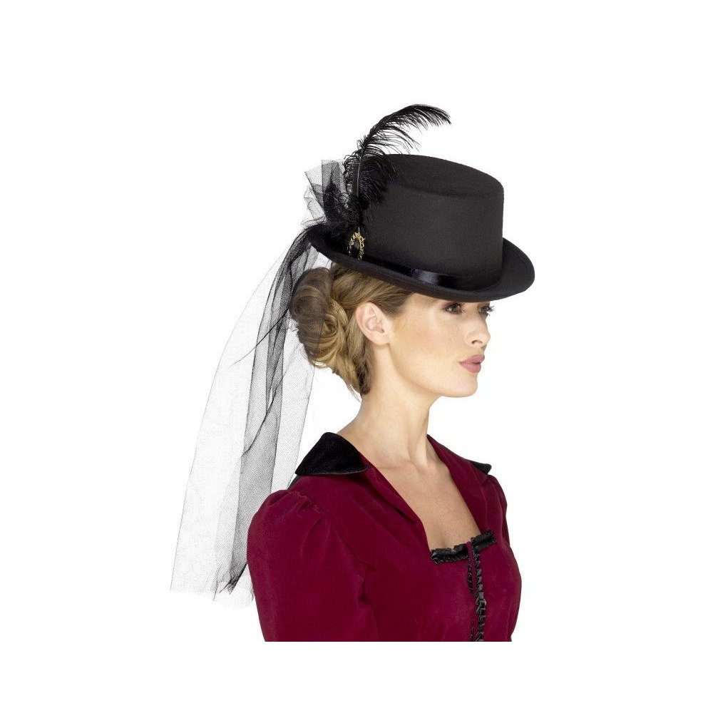 Deluxe Ladies Victorian Top Hat