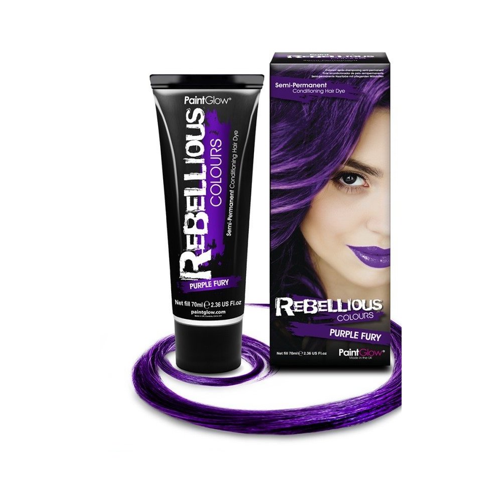 Purple Semi-Permanent Hair Dye