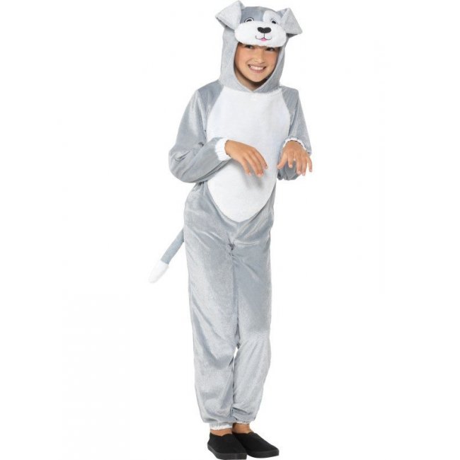 Grey Dog Onesie Costume