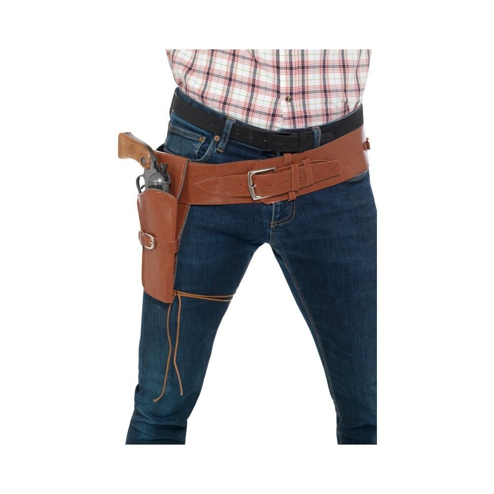 Adult Faux Leather Single Holster Belt