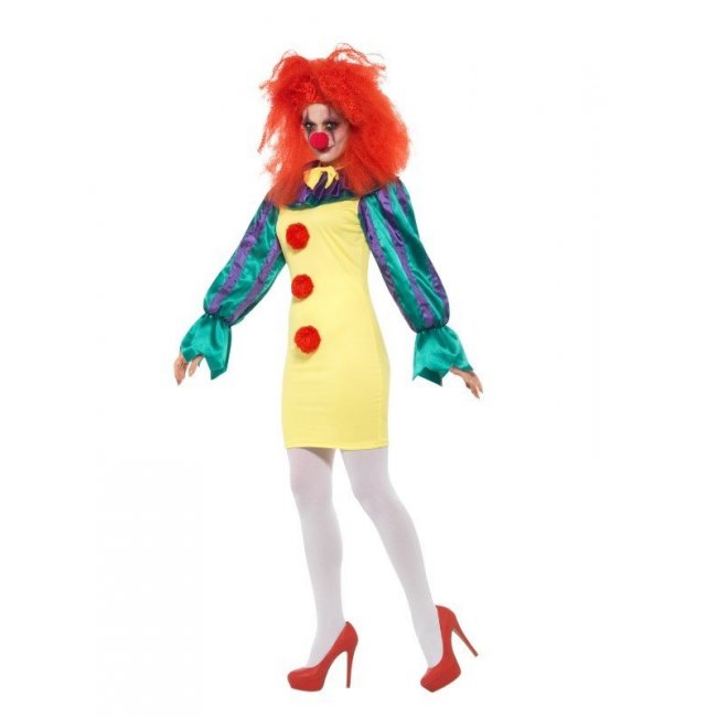 Classic Horror Clown Lady Costume