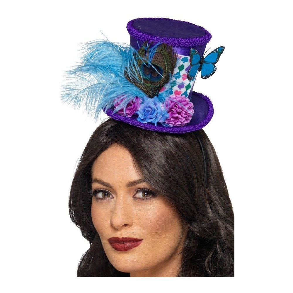 Mad Hatter Mini Feather Hat