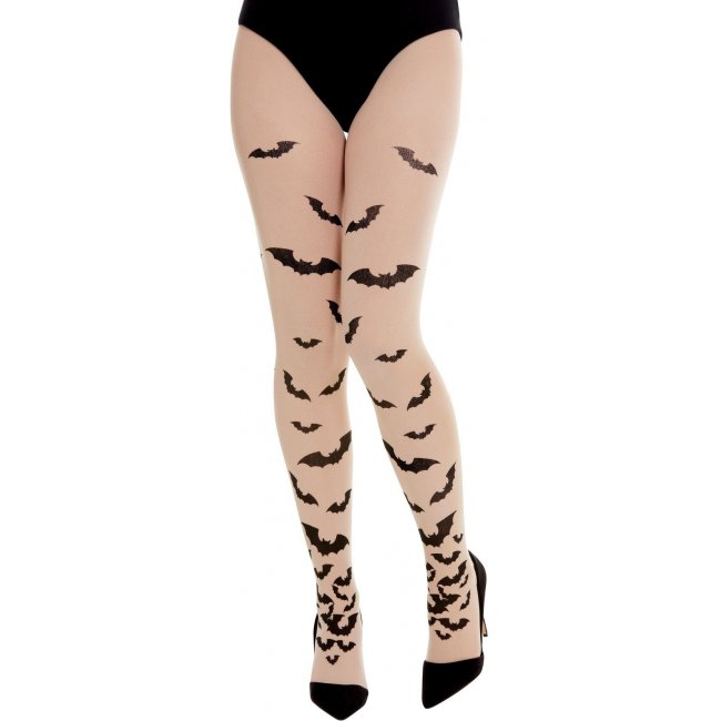 Opaque Tights with Bats
