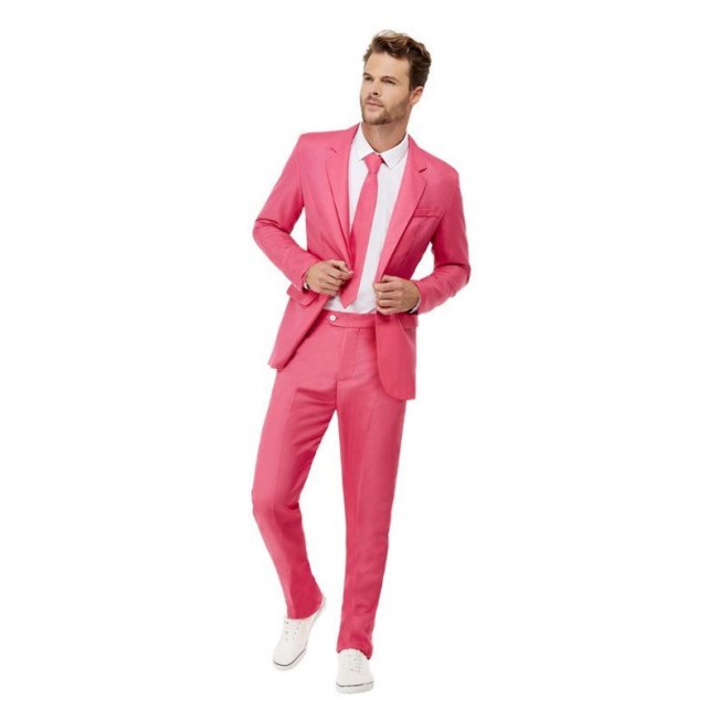 Solid Colour Suit Hot Pink