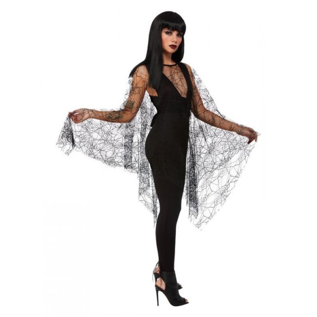 Fever Spider Web Lace Poncho