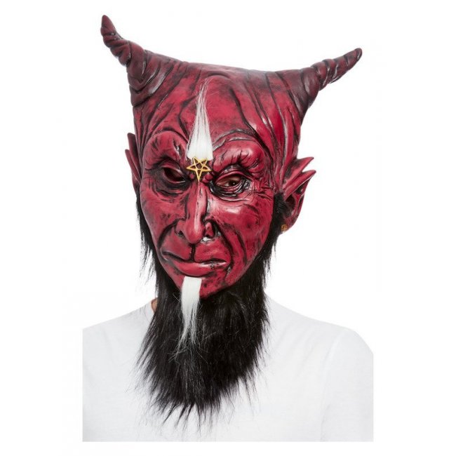 Bearded Satantic Devil Overhead Mask
