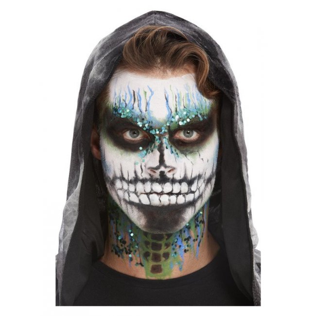 Smiffys Make-Up FX  Deluxe GID Skeleton Kit