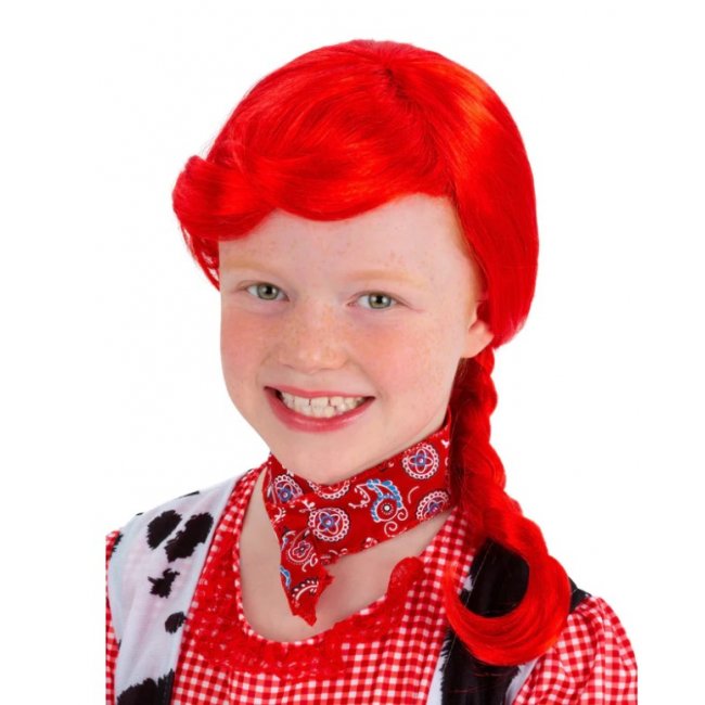 Cowgirl Plait Wig, Red