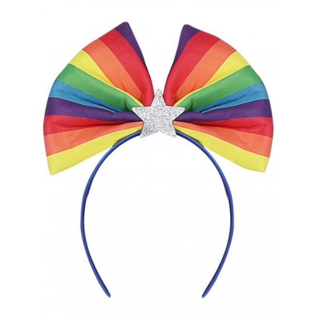 Rainbow Flag Bow Headband