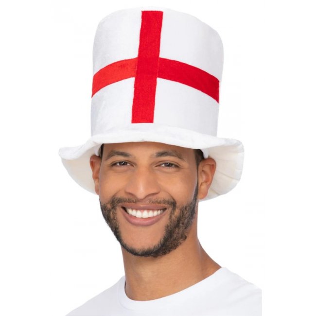 Deluxe England Flag Top Hat