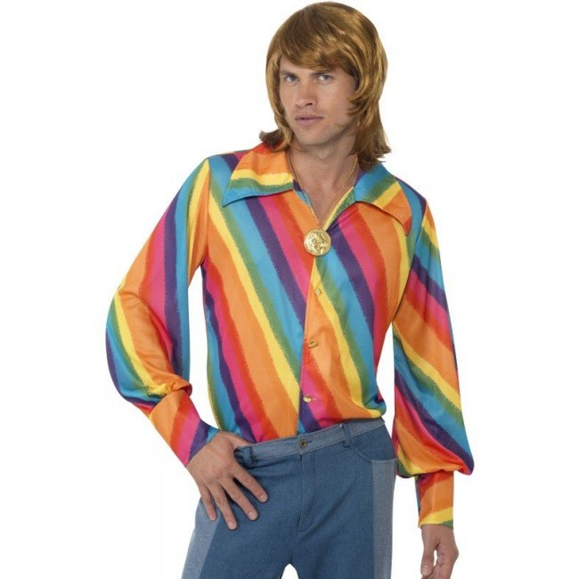 1970s Rainbow Colour Shirt