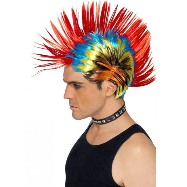 80's Street Punk Wig, Mohawk