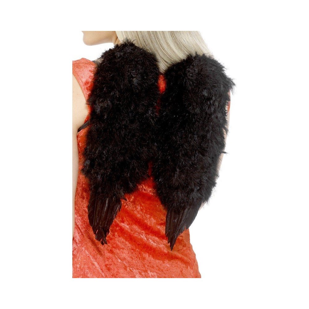 Feather Angel Wings Black