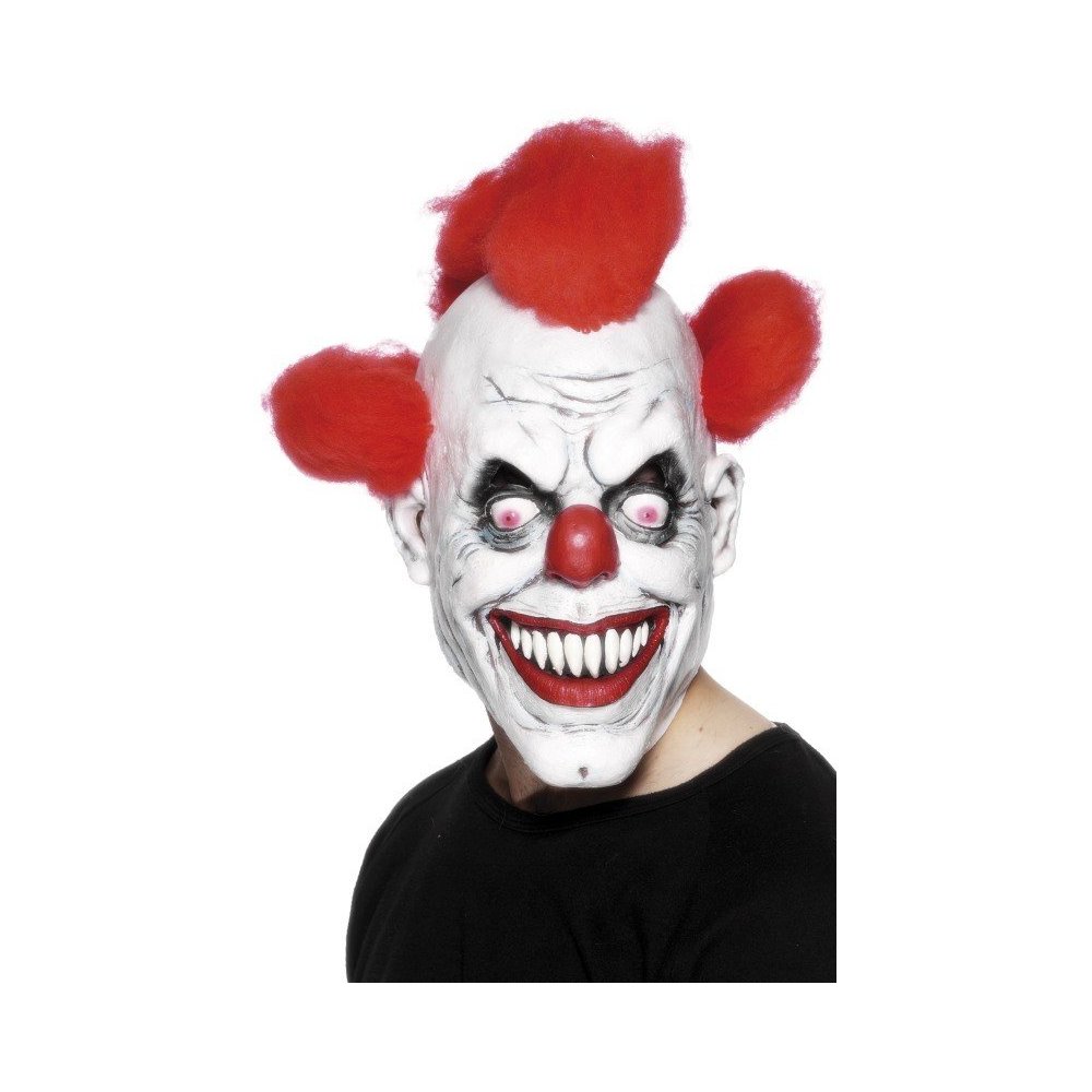 Clown 3/4 mask with hair