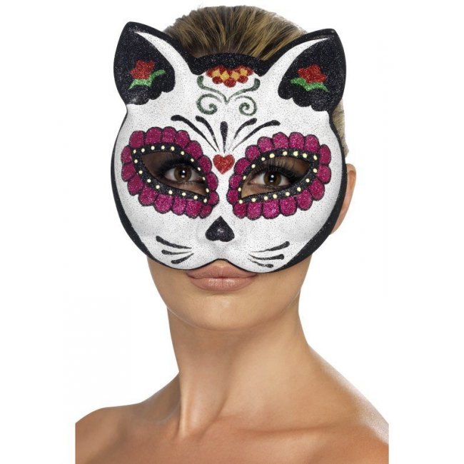 Sugar Skull Cat Eyemask
