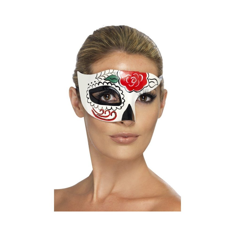 Day of The Dead Half Eye Mask