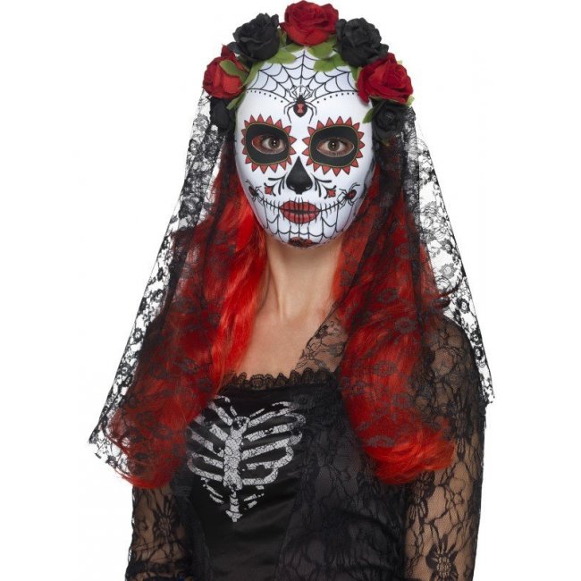 Day of the Dead Bride Senorita Mask