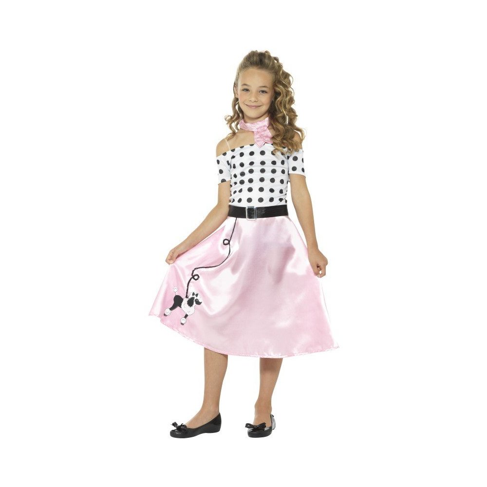 50's Kids' Poodle Girl Costume
