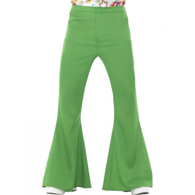 Green Flared Trousers