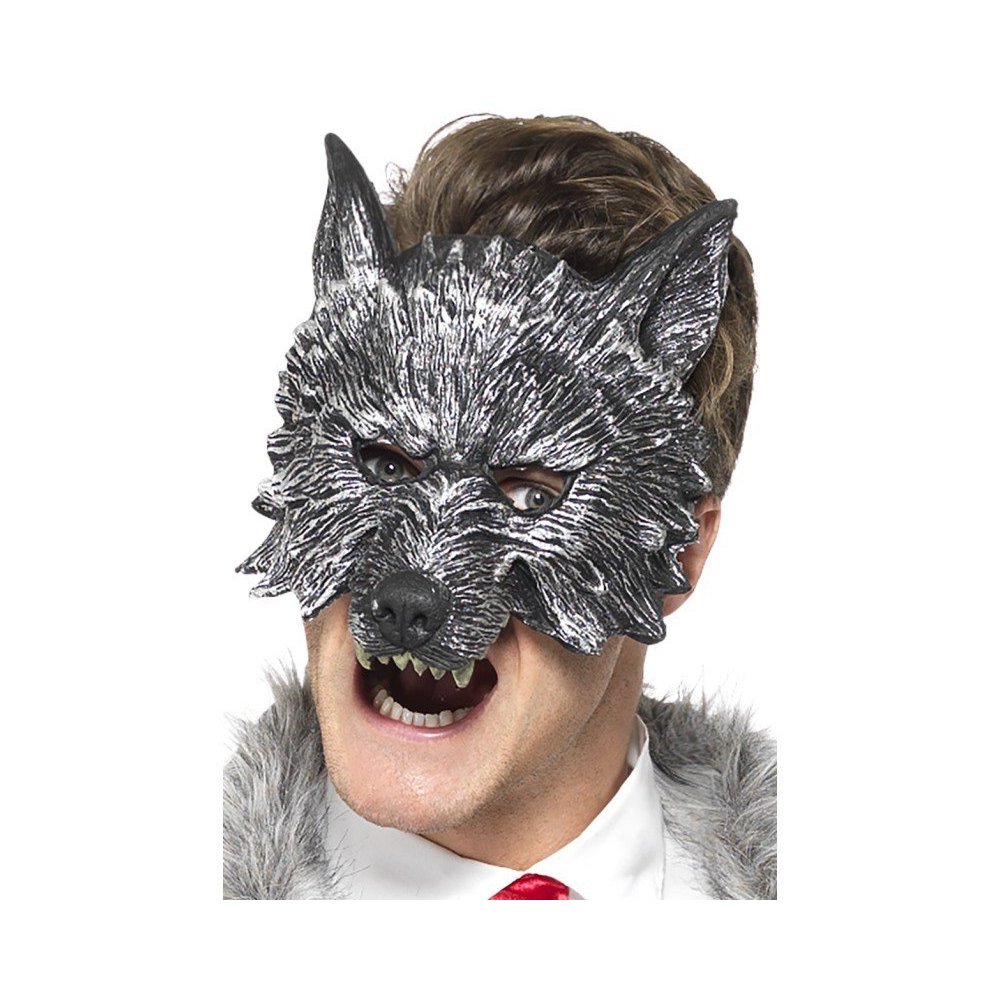 Deluxe Grey Big Bad Wolf Mask