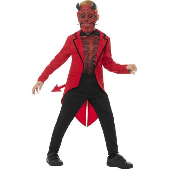 Deluxe Day of The Dead Devil Boy Costumes