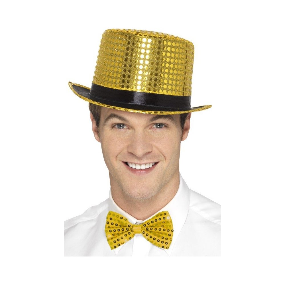 Gold Sequin Top Hat