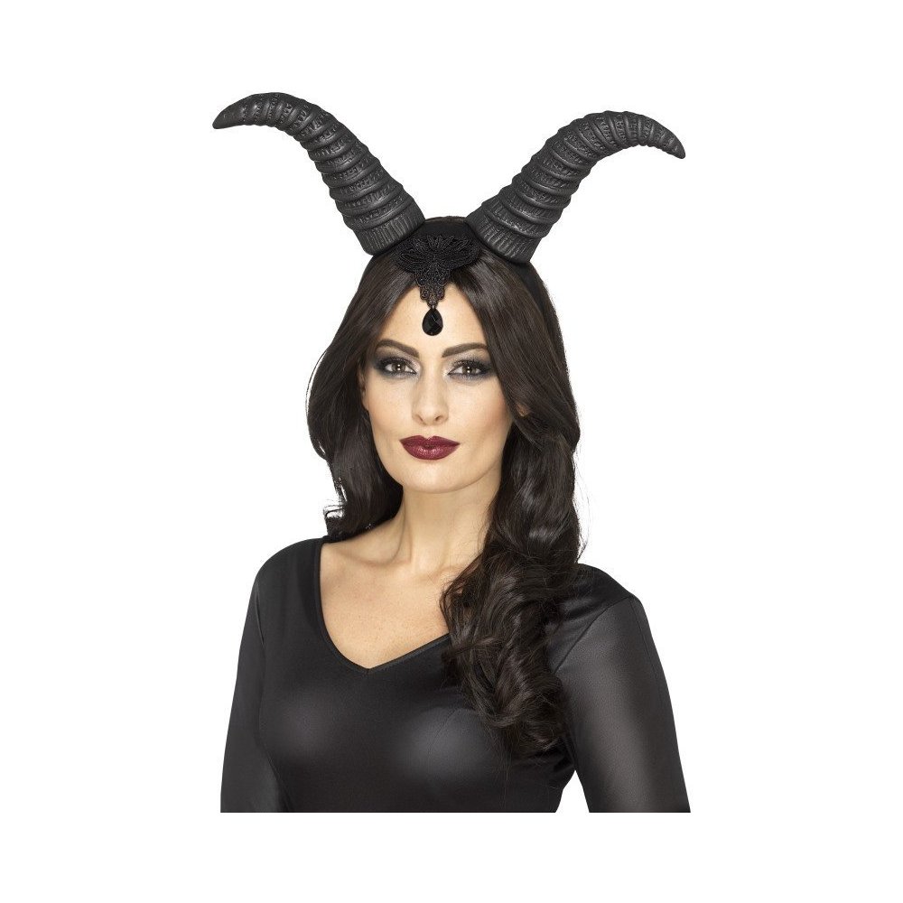 Black Demonic Queen Horns